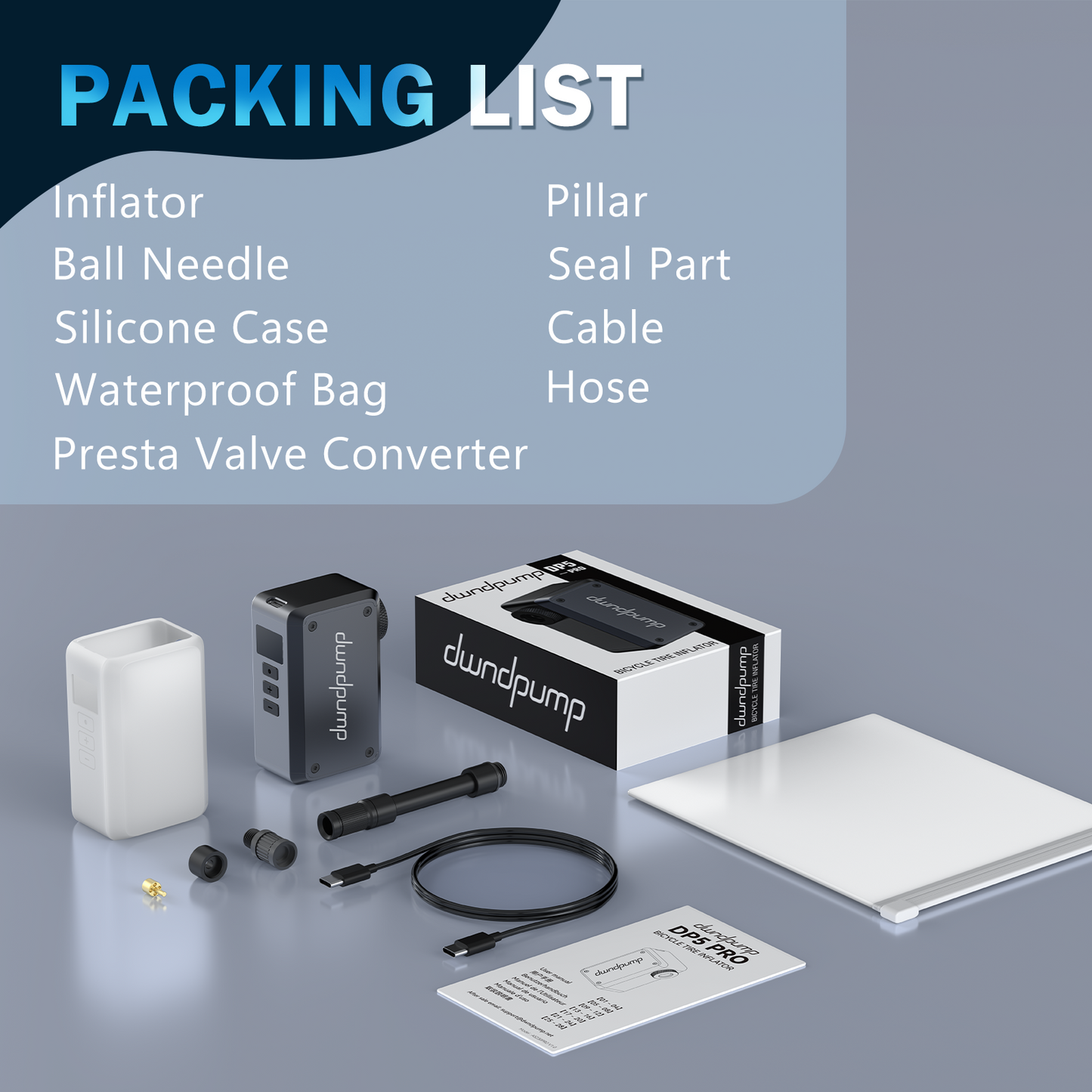 DWNDPUMP Bicycle Tire Inflator DP5 Pro