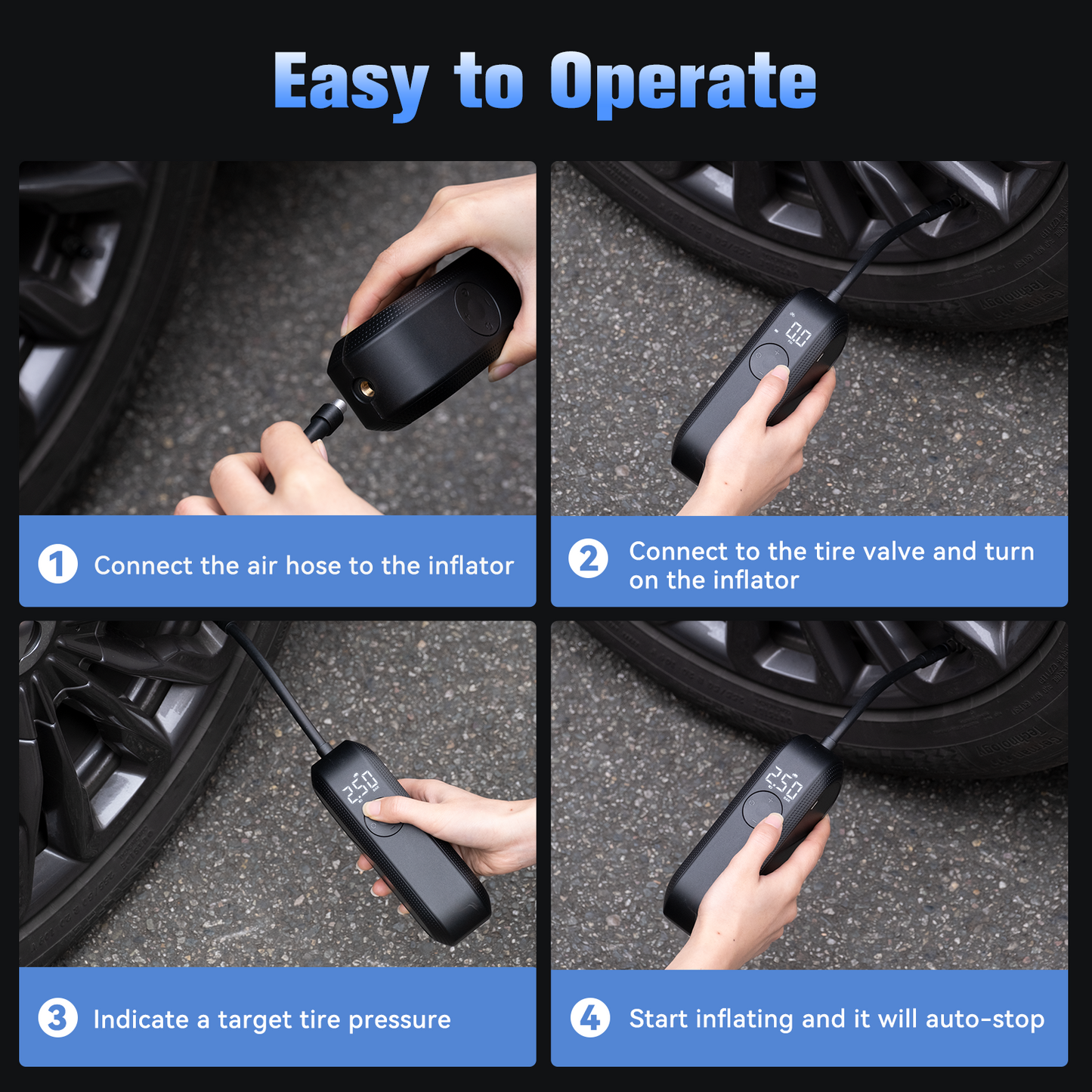 DWNDPUMP Smart Tire inflator DP1